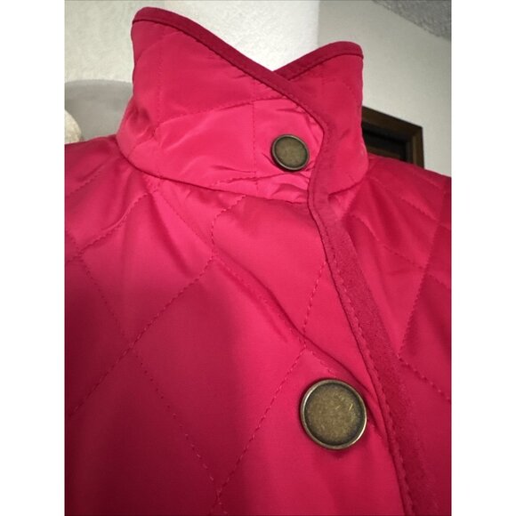 Talbots Weatherproof Quilted Puffer Casual Vest Dark Pink Women’s Size S - Picture 4 of 16